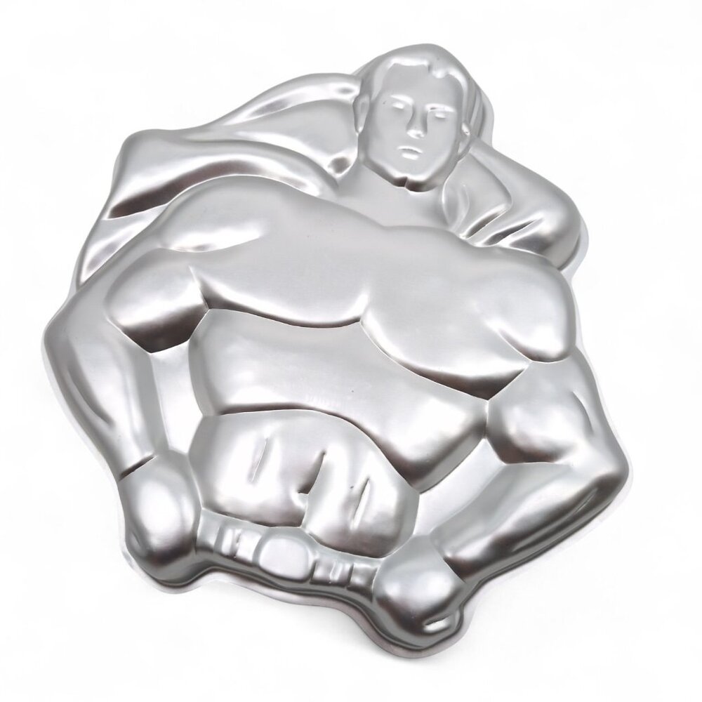 VTG 1977 Wilton Superman Cake Pan DC Comics‎ Superhero 502-1212 Baking Mold